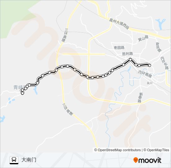 永川506路 Bus Line Map