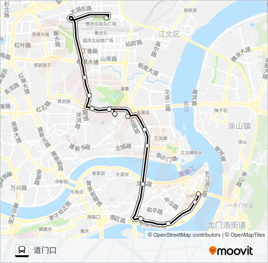 141路 Bus Line Map