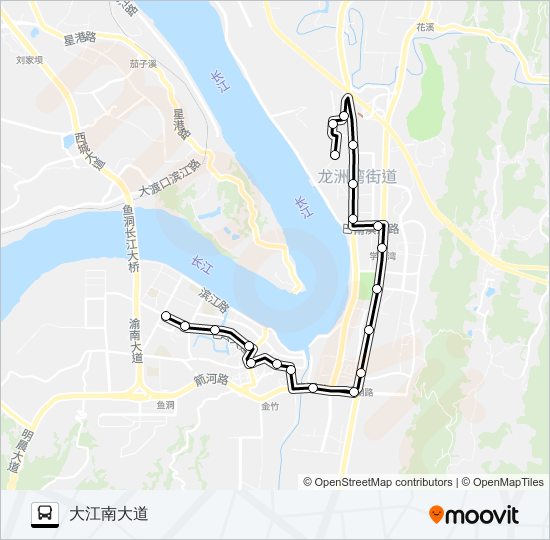 公交171路的线路图