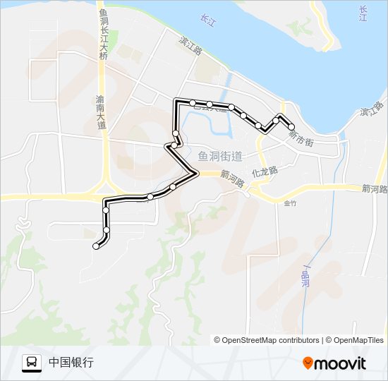公交182路的线路图