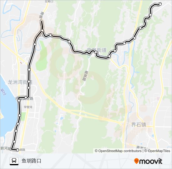 公交199路的线路图