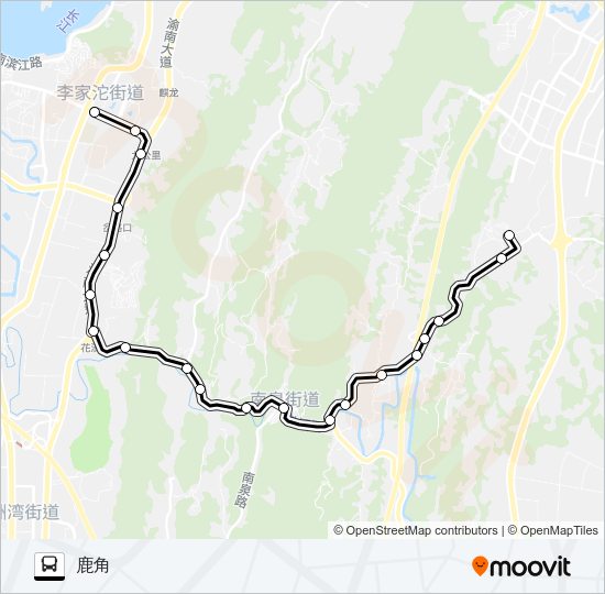 公交327路的线路图