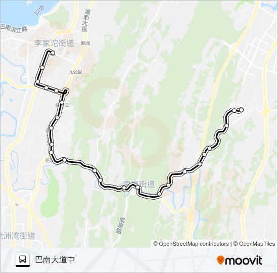 公交327路的线路图