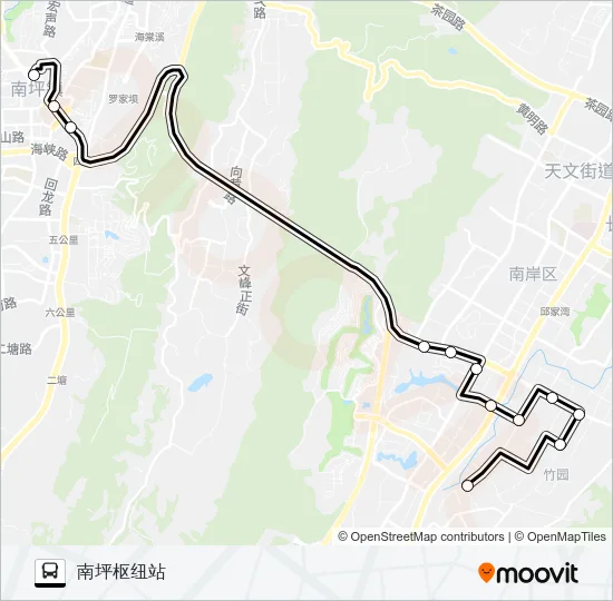 345路 Bus Line Map