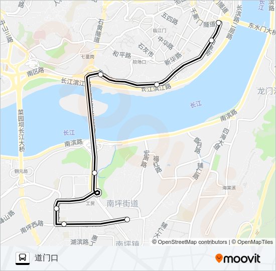 公交382路的线路图