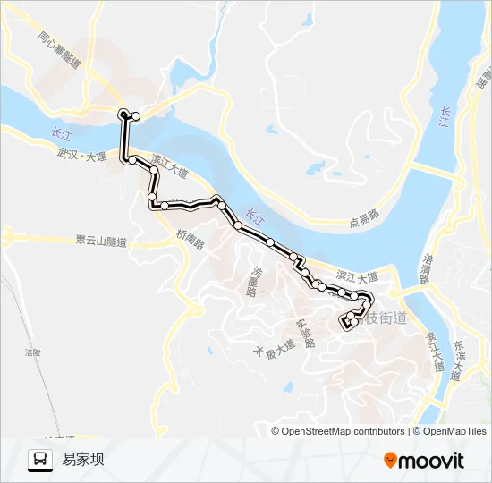 涪陵106路 Bus Line Map