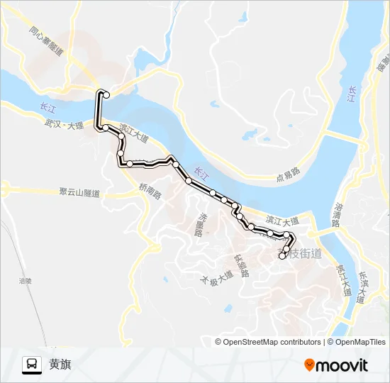 涪陵106路 Bus Line Map