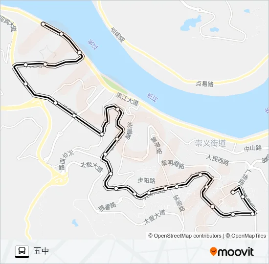 涪陵112路 Bus Line Map
