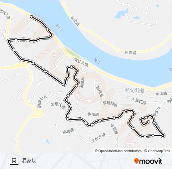 涪陵112路 Bus Line Map