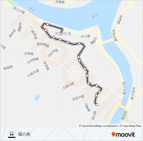 涪陵201路 bus Line Map