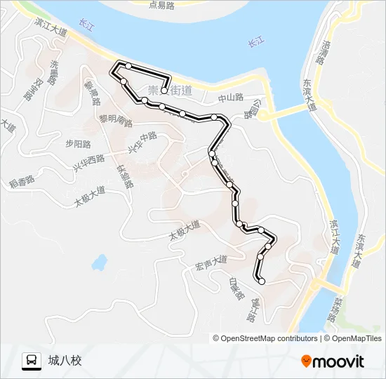 涪陵201路 Bus Line Map