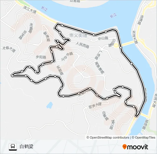 涪陵306路 Bus Line Map