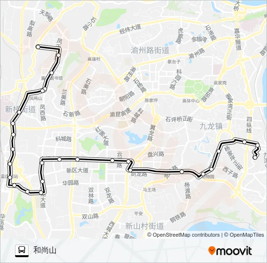 204路 Bus Line Map