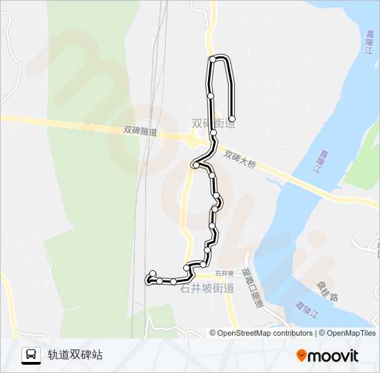 公交232路的线路图