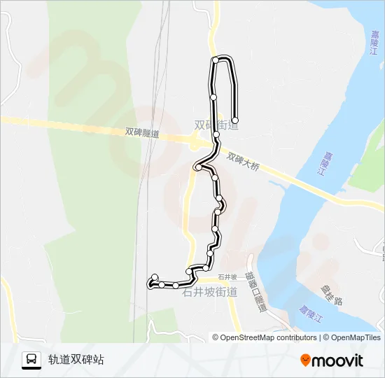 公交232路的线路图