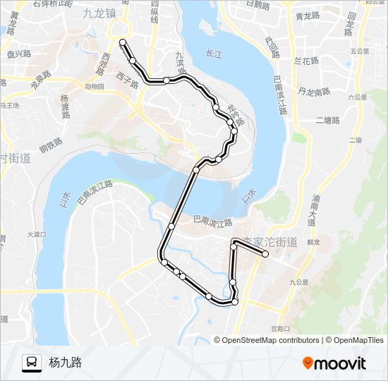 公交233路的线路图