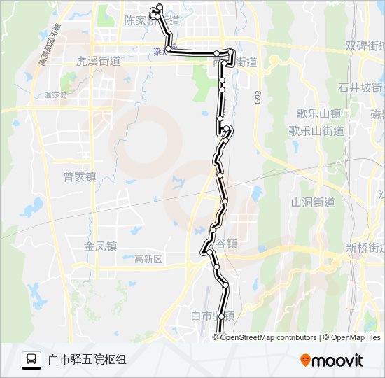 公交253路的线路图