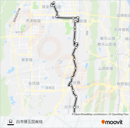 253路 Bus Line Map