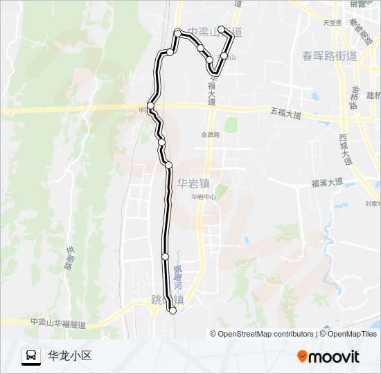 公交257路的线路图