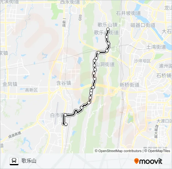 263路 Bus Line Map