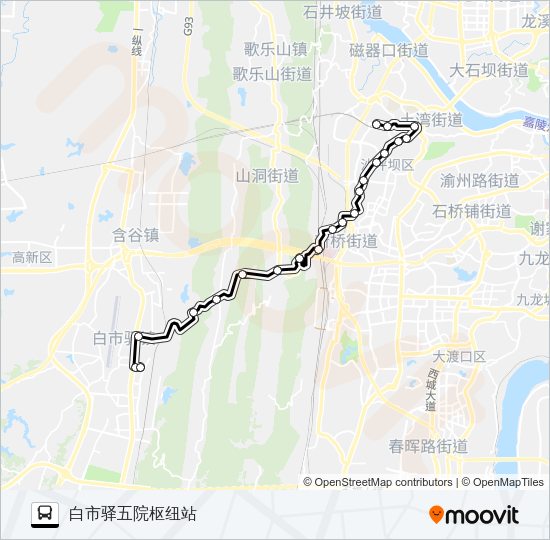 公交281路的线路图