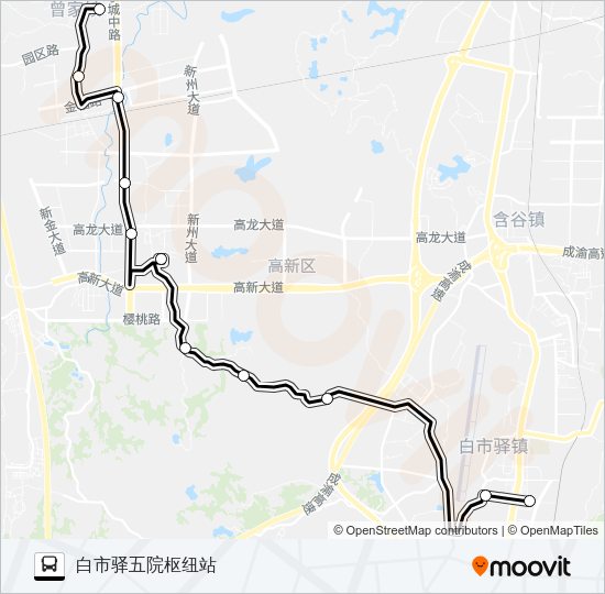 公交285路的线路图