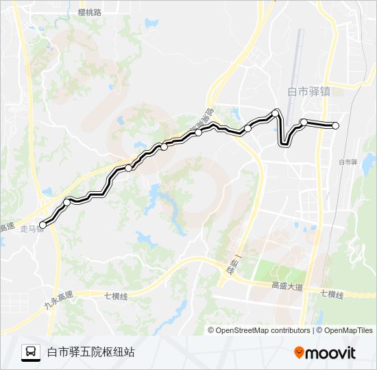公交286路的线路图