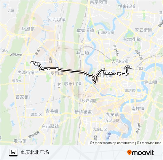 公交288路的线路图