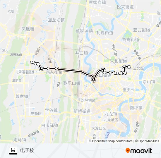 重庆819公交车路线图图片