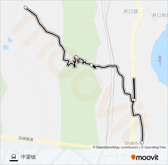 公交296路的线路图