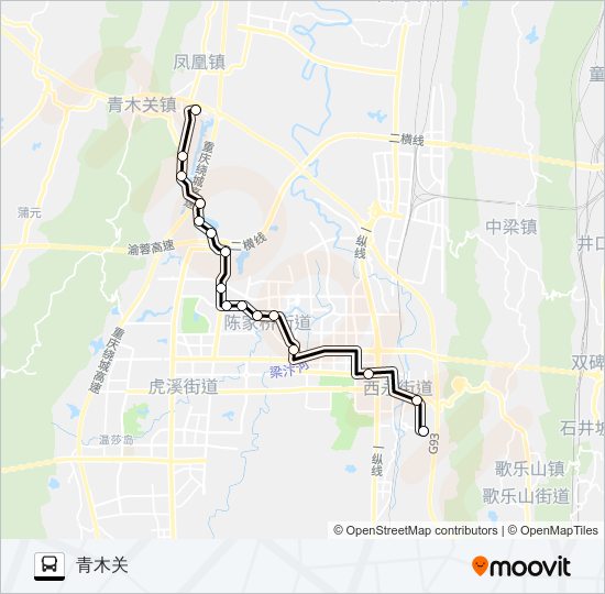 重庆280路公交车路线图图片