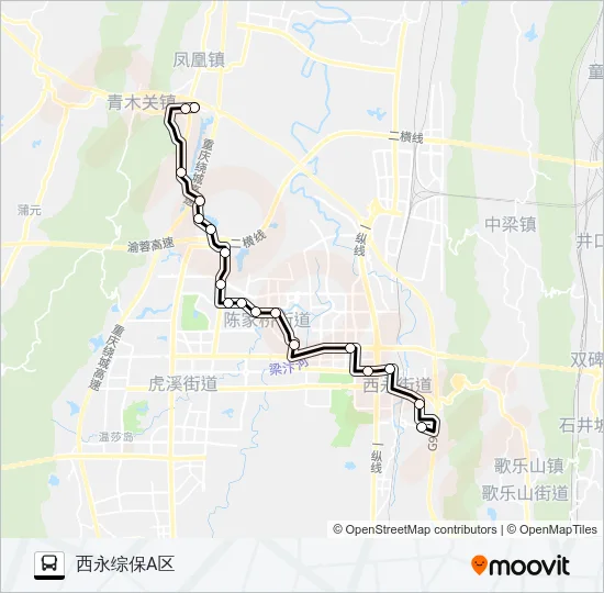 公交276区间路的线路图