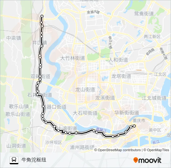 501路 Bus Line Map