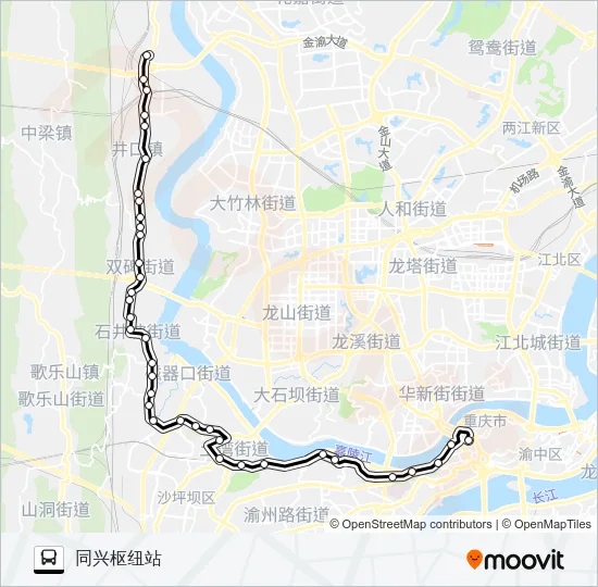 501路 Bus Line Map