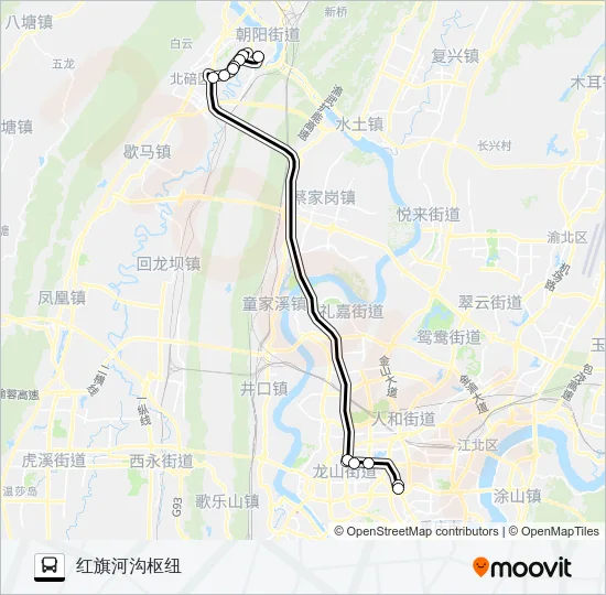 502路 Bus Line Map