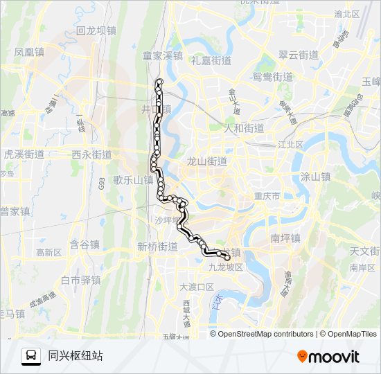 公交504路的线路图