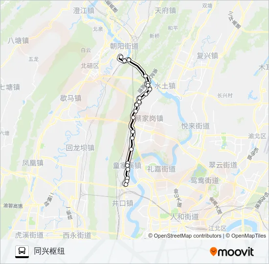 505路 Bus Line Map