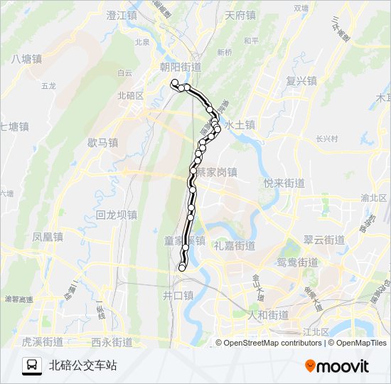 永川505路公交车路线图图片