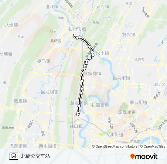 505路 Bus Line Map