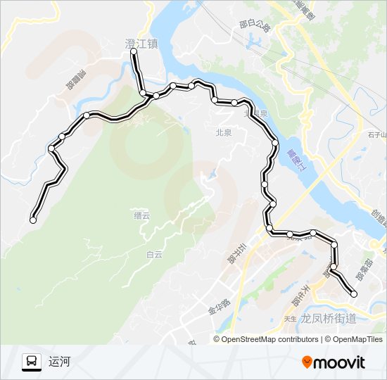 公交510路的线路图