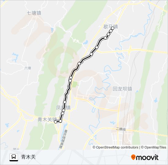 公交516路的线路图
