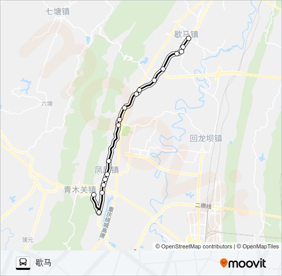 公交516路的线路图