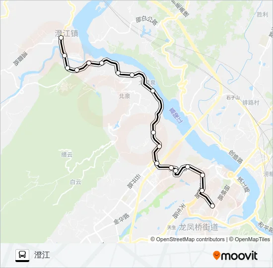 518路 Bus Line Map
