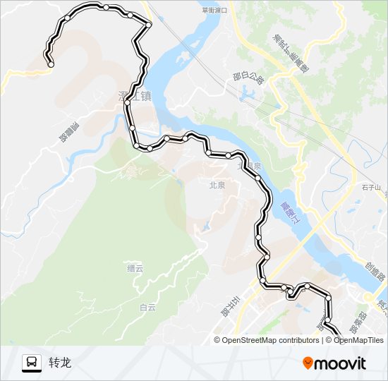 公交519路的线路图