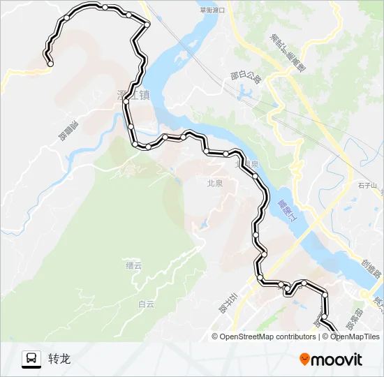 519路 Bus Line Map