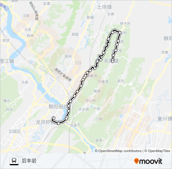 公交521路的线路图
