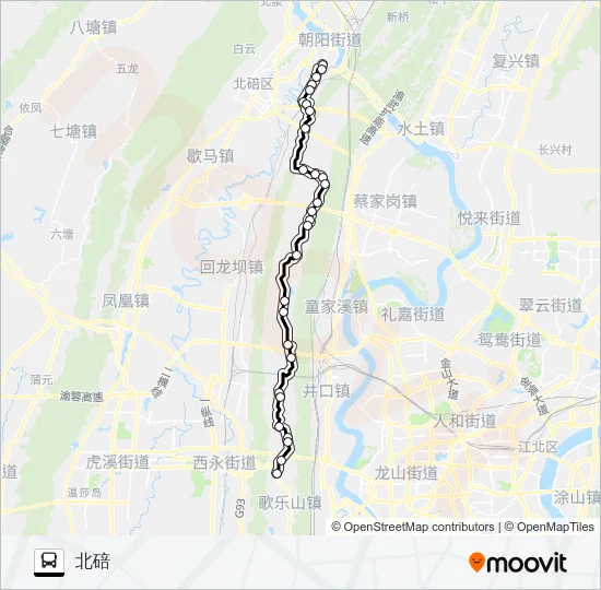 523路 Bus Line Map