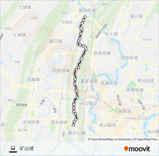 523路 Bus Line Map
