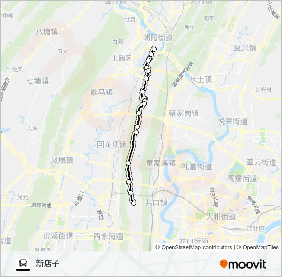 525路 Bus Line Map
