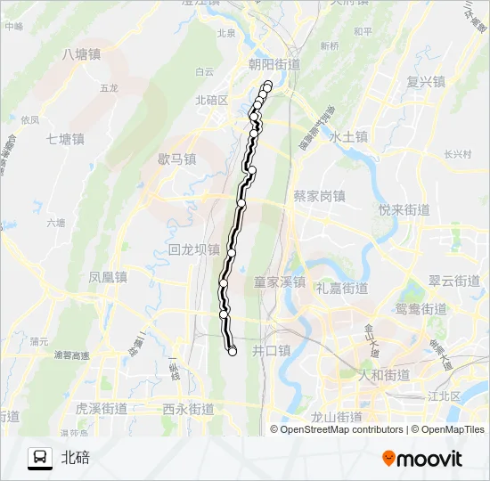 525路 Bus Line Map